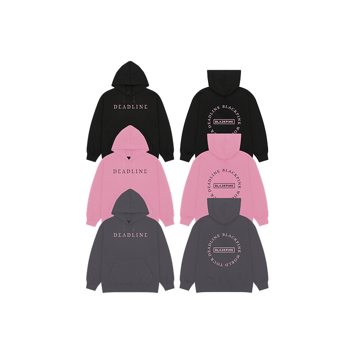 BLACKPINK - [DEADLINE] WORLD TOUR MD ROUND LOGO HOODIE