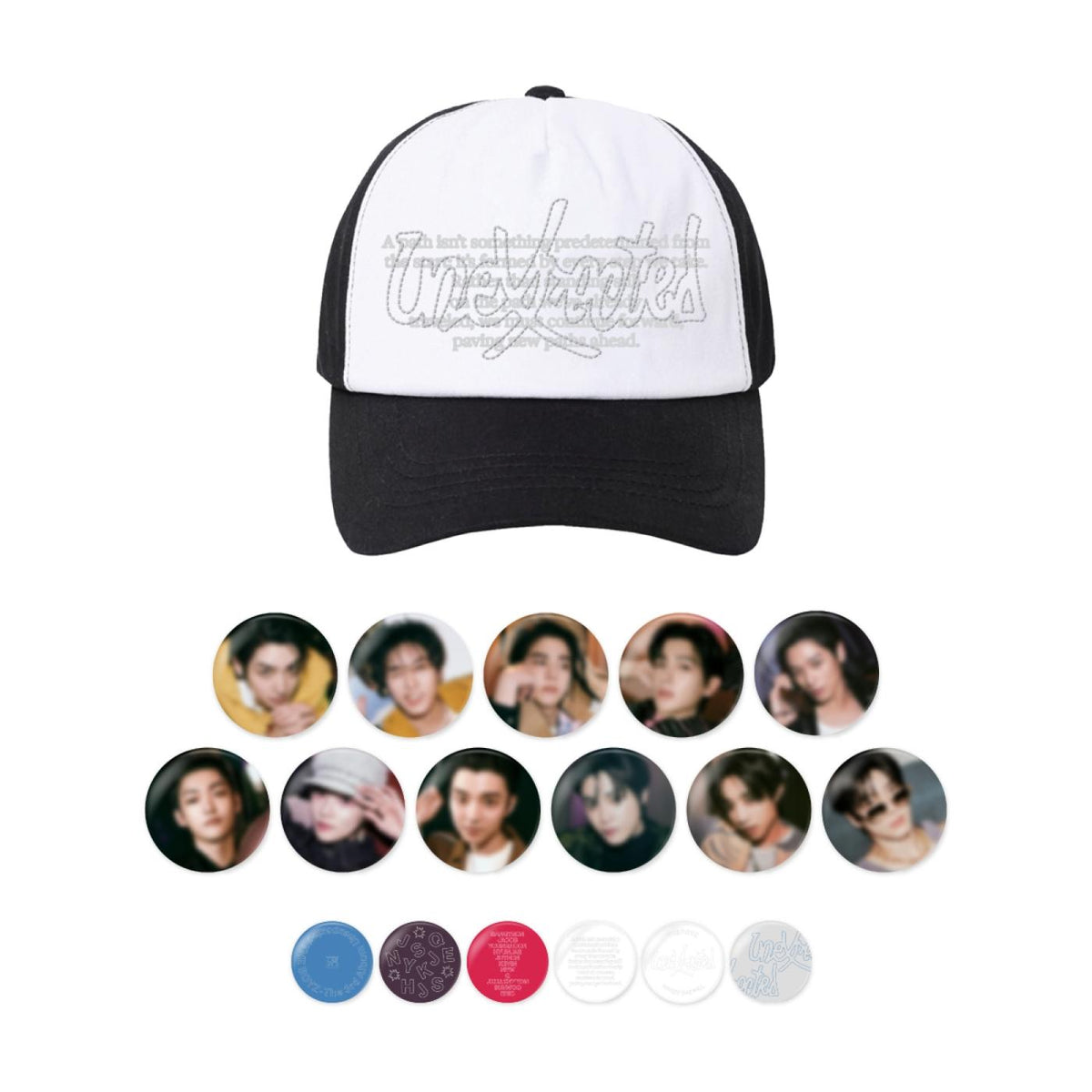 THEBOYZ  BALL CAP MD 뉴キャップ  ニュー トレカ THE BOYZ - [UNEXPECTED] POP-UP STORE MD BALL CAP & PIN BUTTON SET