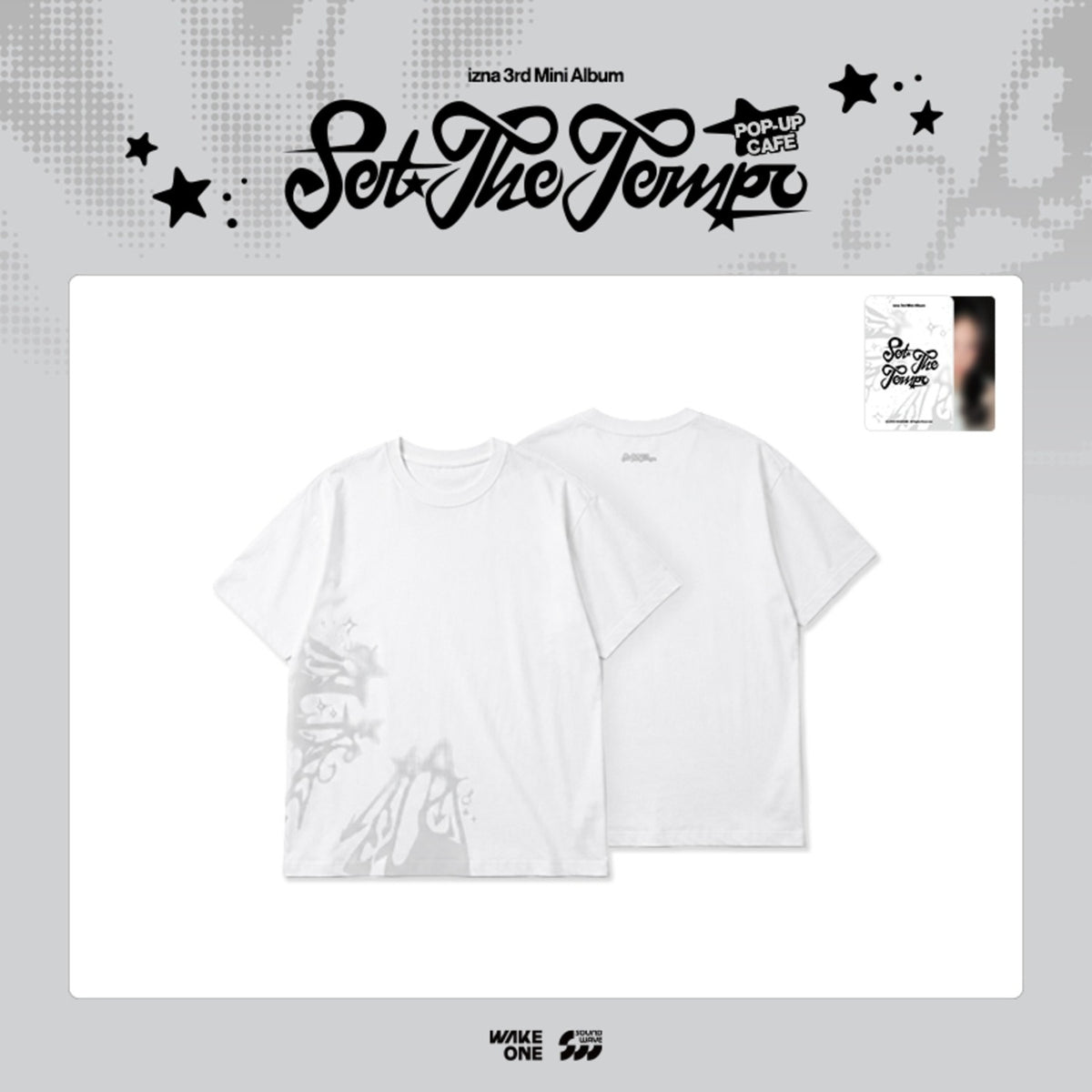 izna SET THE TEMPO popup Tシャツ 特典 サラン izna - [SET THE TEMPO] (3rd Mini Album POP-UP STORE MD T-SHIRT