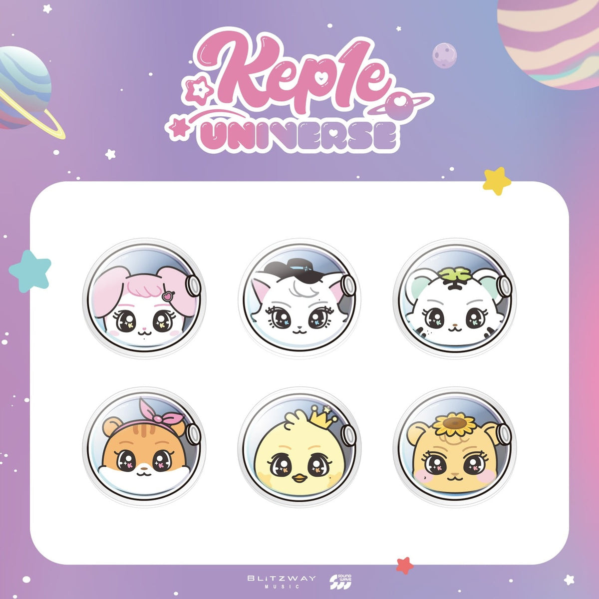 Kep1er dearmymuse DMM プレオーダー 特典トレカ 6点セット Kep1er - [Kep1e] (CHARACTER POP-UP MD ACRYLIC COASTER