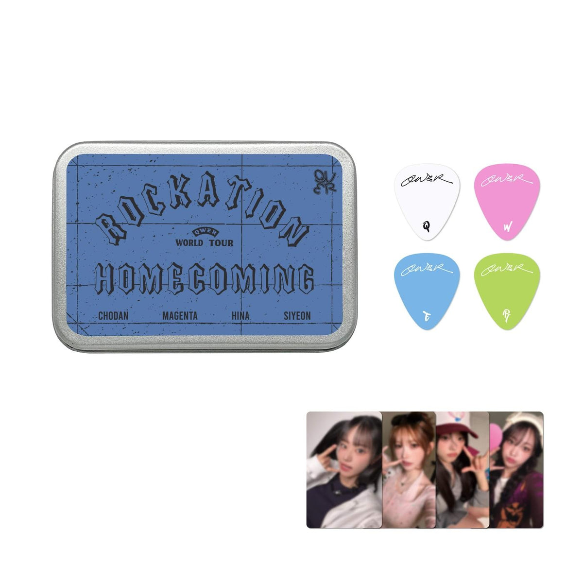 QWER - [ROCKATION : HOMECOMING] (1ST WORLD TOUR ENCORE MD PICK SET