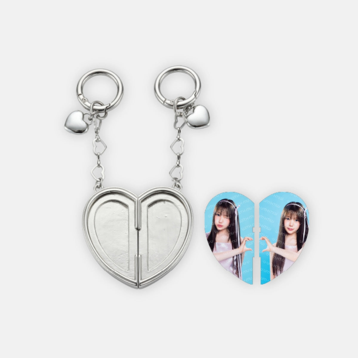Hearts2Hearts SLIDE MOUNT KEY RING ジウ Hearts2Hearts - [FOCUS] OFFICIAL MD HEARTS MAKER KEY RING