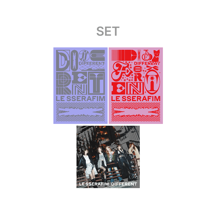 LE SSERAFIM - [DIFFERENT] (Japan 4th Single Album 3 Version