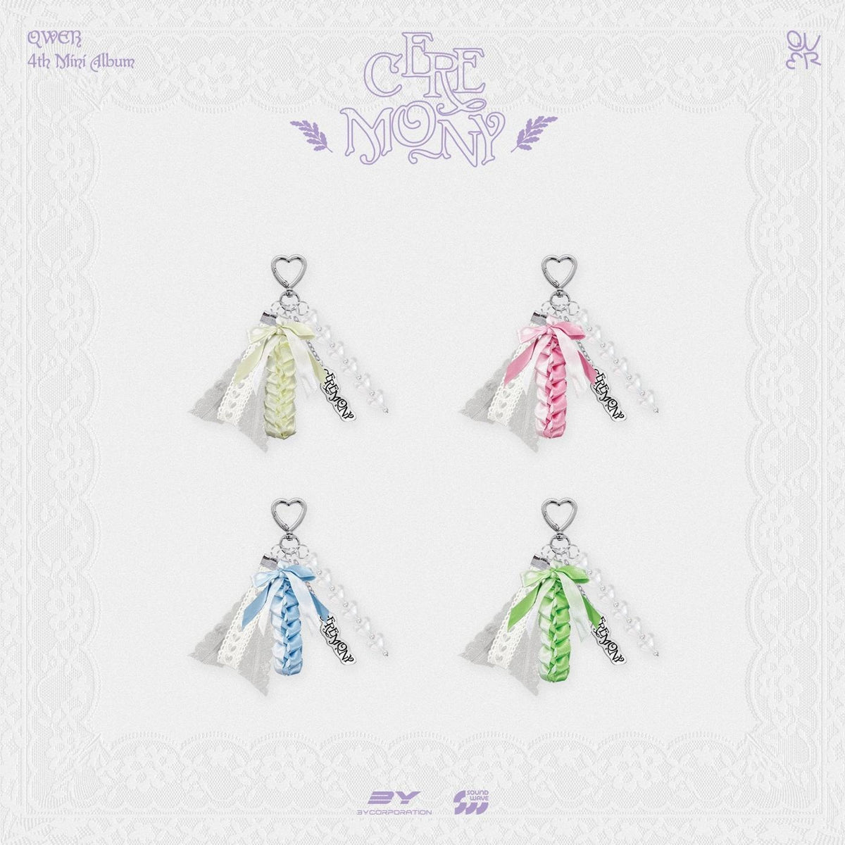QWER POPUP MD ヒナ CEREMONY キーリング 新品未開封 QWER - [CEREMONY] (4TH MINI ALBUM POP-UP MD GRADUATION KEYRING