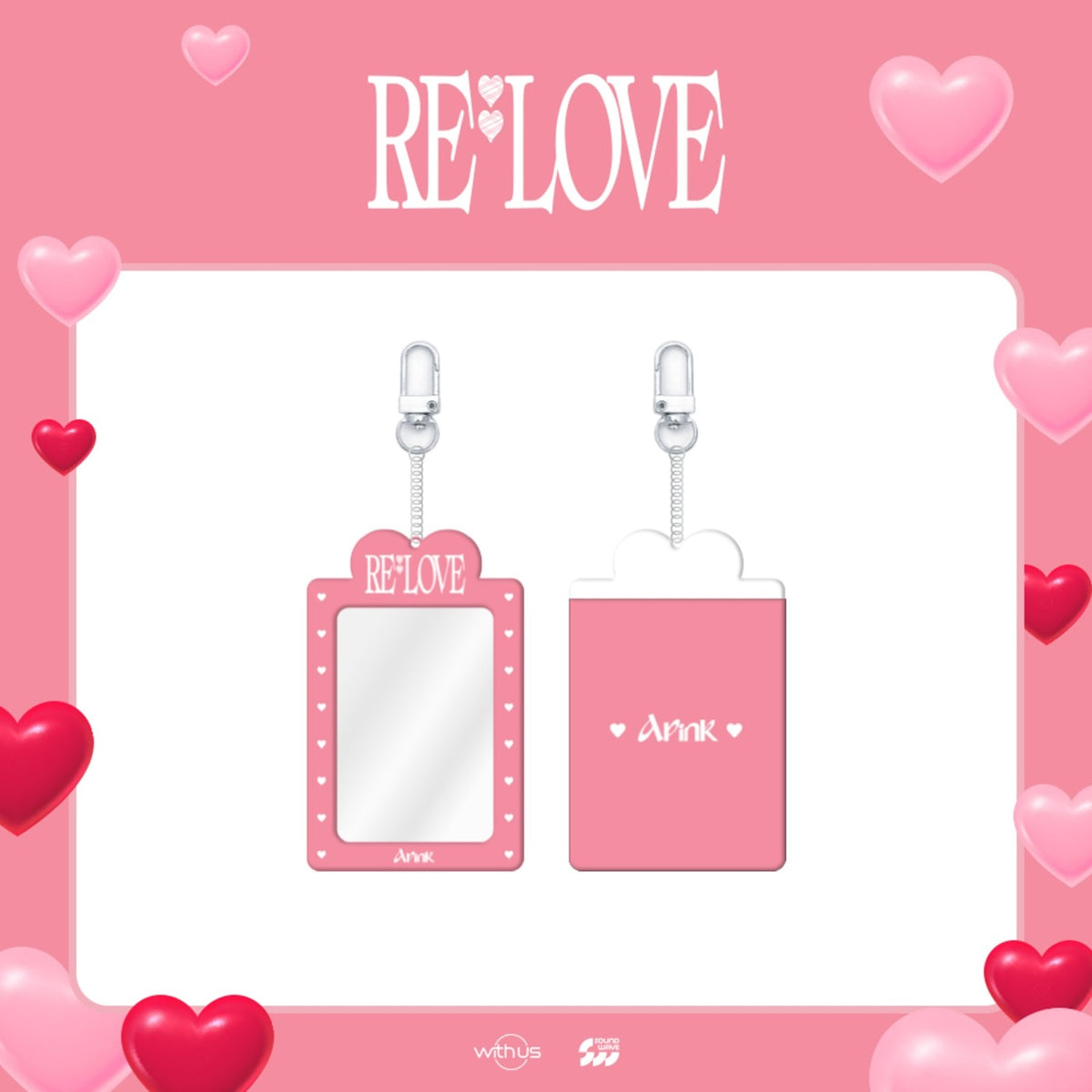 APINK - [RE : LOVE] (POP-UP CAFE MD PHOTOCARD HOLDER KEYRING