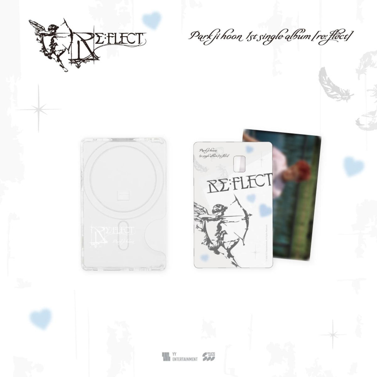 PARK JI HOON VIP PASS & カードセット PARK JI HOON - [REFLECT] (1st Single Album OFFICIAL MD MAGNETIC