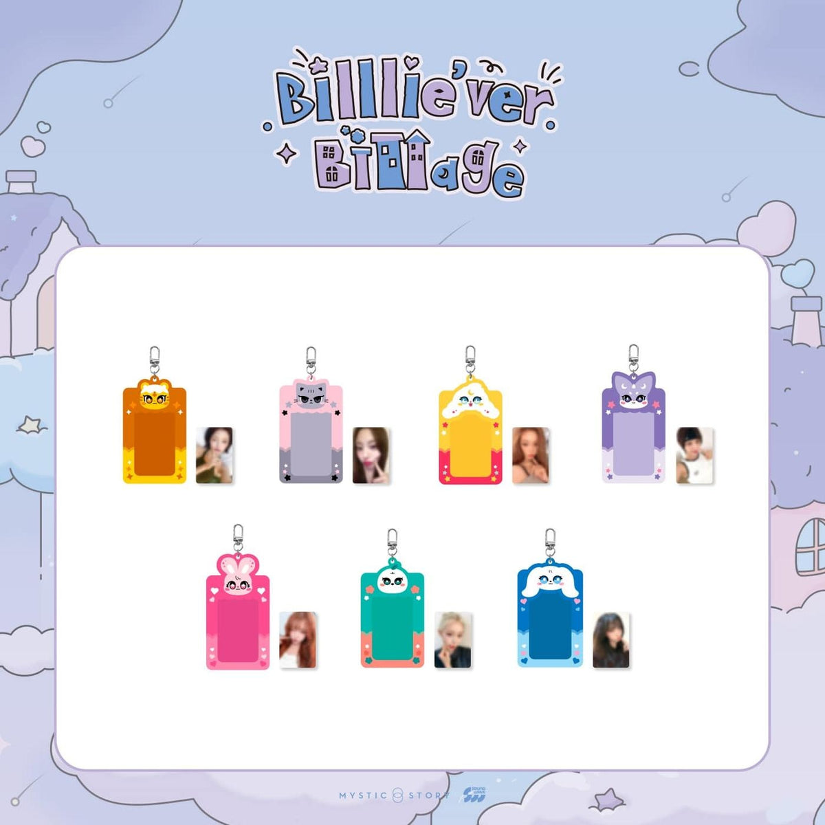 Billlie withmuu Popup フォトカードフォルダートレカ　ツキ Billlie - [Billlie'ver. Billage] (Official Character POP-UP MD PVC