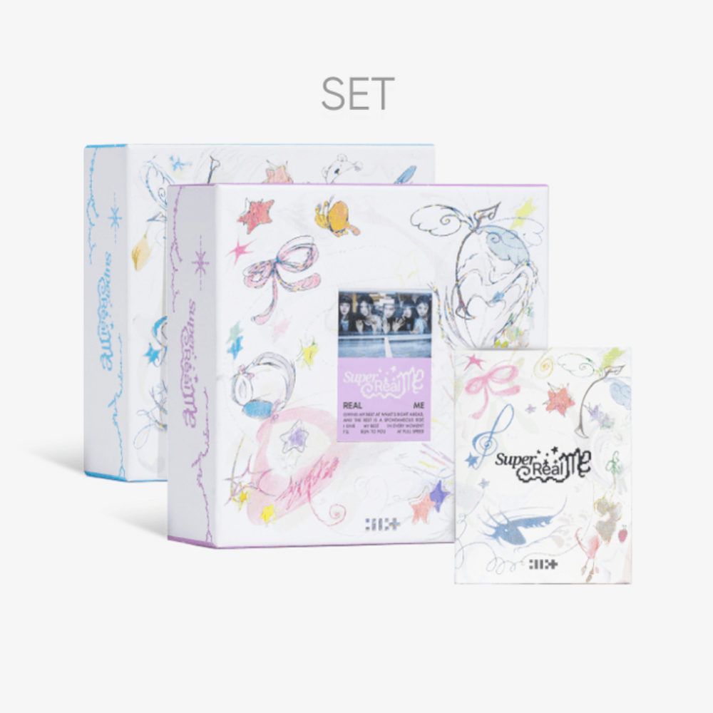 ILLIT - [SUPER REAL ME] 1st Mini Album 3 SET (2 PHOTOBOOK + 1 WEVERSE
