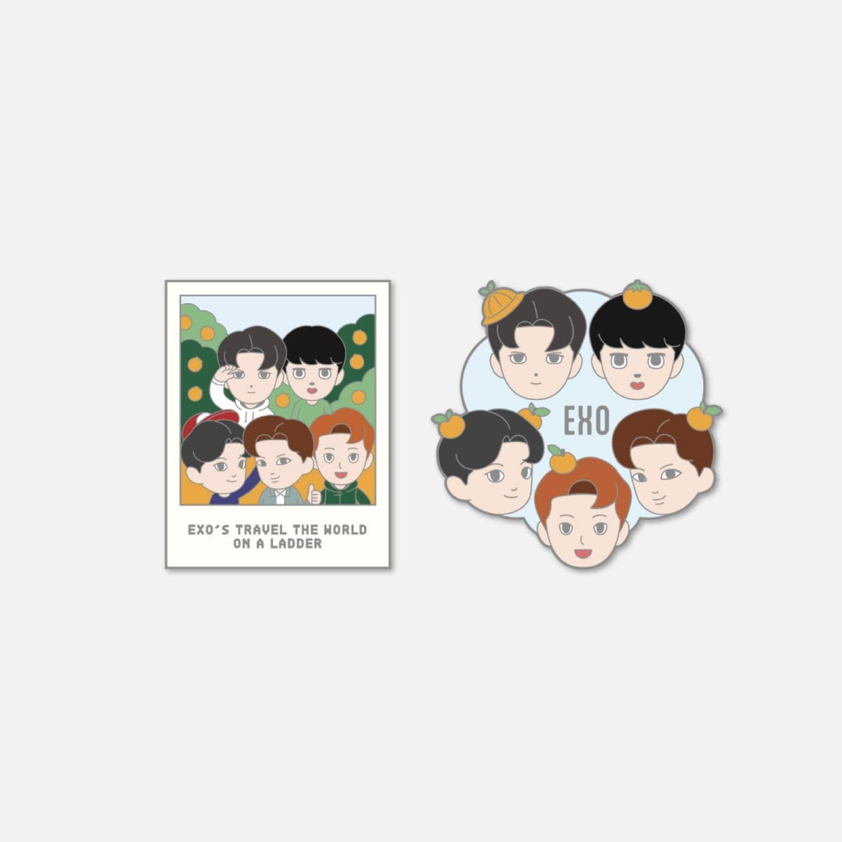 EXO - [EXO's TRAVEL THE WORLD ON A LADDER] OFFICIAL MD BADGE