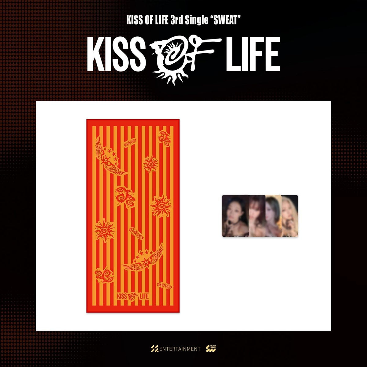 KISS OF LIFE - [SWEAT] (3rd single POP-UP MD BEACH TOWEL