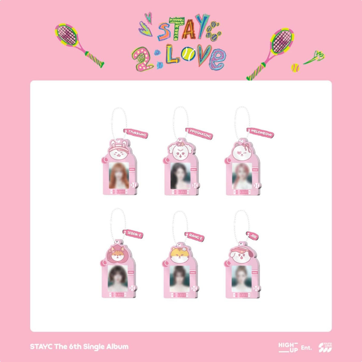 STAYC - [2:LOVE] (6th Single Album POP-UP CAFE MD ACRYLIC ID PHOTO