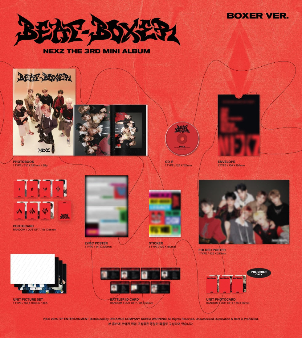 NEXZ Beat-Boxer musicplant トレカ NEXZ - [BEAT-BOXER] 3rd Mini Album 2 Version SET – kpopalbums.com