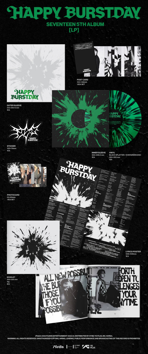 SEVENTEEN - [HAPPY BURSTDAY] 5th Album LP Version – kpopalbums.com