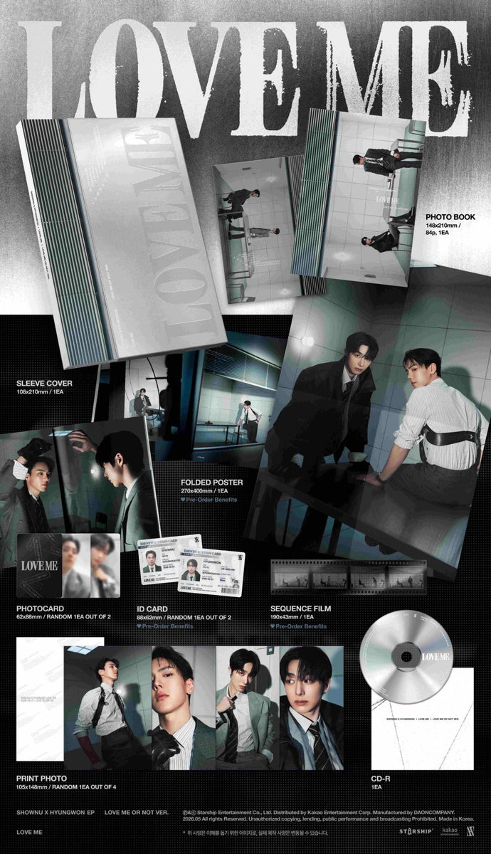 SHOWNU X HYUNGWON - [LOVE ME] EP Album LOVE ME OR NOT Version