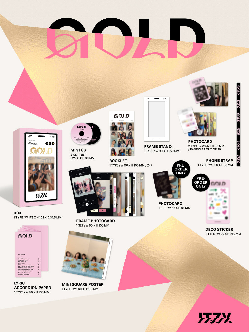 ITZY Album - GOLD (Digipack Ver.)