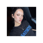 (PRE-ORDER) KATSEYE - [KATSEYE ESSENTIALS] OFFICIAL MD KATSEYE Denim Logo Black T-Shirt
