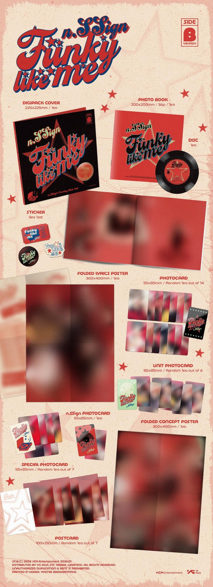 n.SSign - [Funky Like Me] Album SIDE A Version – kpopalbums.com