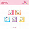 APINK - [PINGDOONGS ONLINE POP-UP] 15th ANNIVERSARY MD SCREEN CLEANER STICKER SET