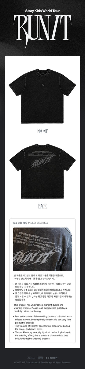 Stray Kids - [RUN IT] (World Tour MD T-SHIRT) – kpopalbums.com