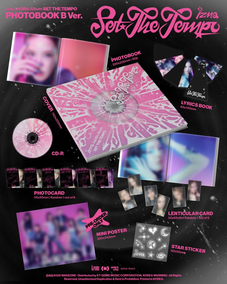 izna - [SET THE TEMPO] 3rd Mini Album PHOTOBOOK B Version