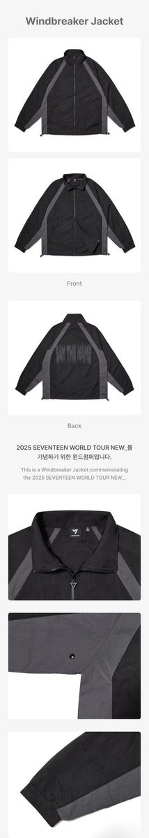 SEVENTEEN - [NEW_] (IN INCHEON WORLD TOUR MD Windbreaker
