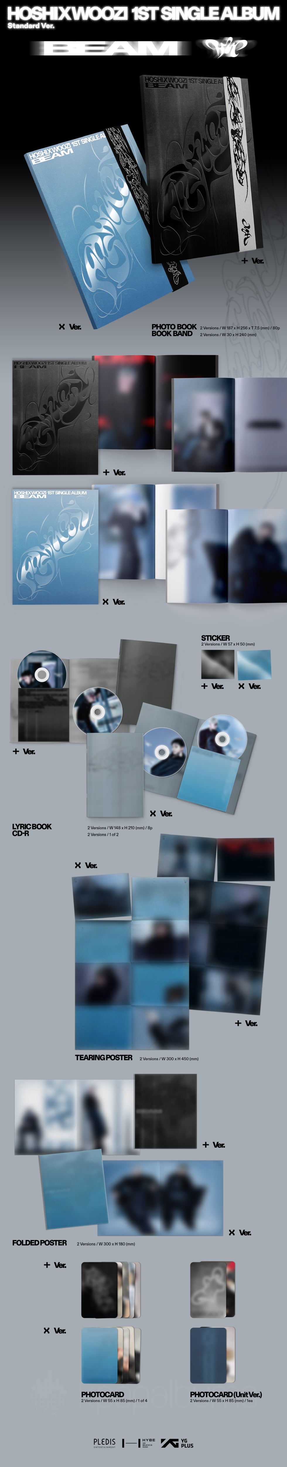 HOSHI X WOOZI (SEVENTEEN) - [BEAM] 1st Single Album STANDARD