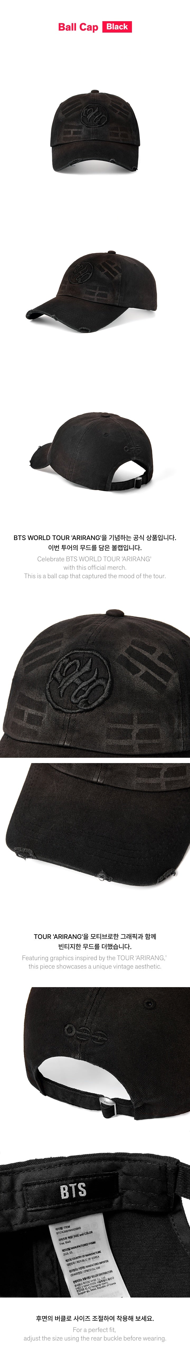 新品、未開封、BTS、[ARIRANG]Ball Cap (Black) BTS - [ARIRANG] (WORLD TOUR MD Ball Cap (Black)) – kpopalbums.com