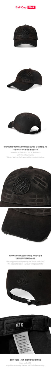 BTS - [ARIRANG] (WORLD TOUR MD Ball Cap (Black)) – kpopalbums.com