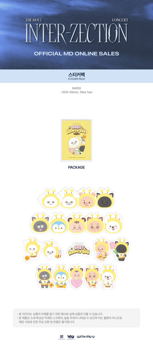 THE BOYZ - [INTER-ZECTION] (CONCERT OFFICIAL MD STICKER PACK