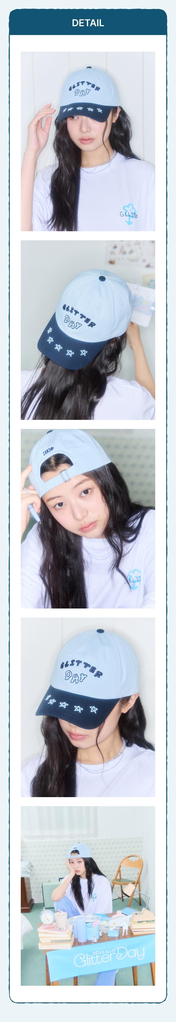 ILLIT ソウルコン　ペンミ　グッズ　BALL CAP ILLIT - [2025 GLITTER DAY IN SEOUL] (OFFICIAL MD Ball Cap
