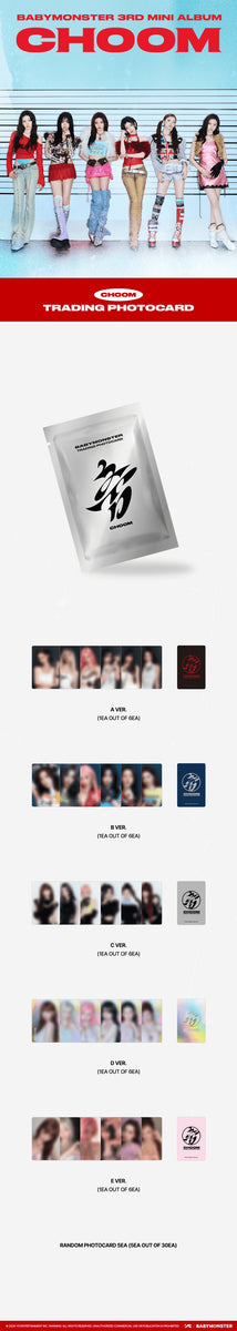 BABYMONSTER - [CHOOM] 3RD MINI ALBUM MD TRADING PHOTOCARD
