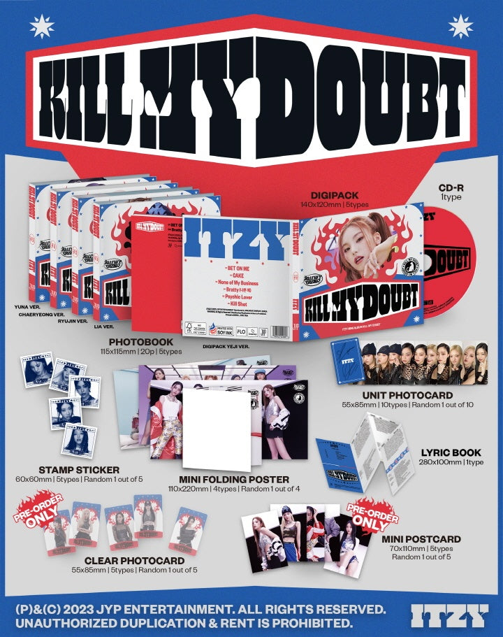 ITZY - [KILL MY DOUBT] (DIGIPACK YUNA Version) – kpopalbums.com