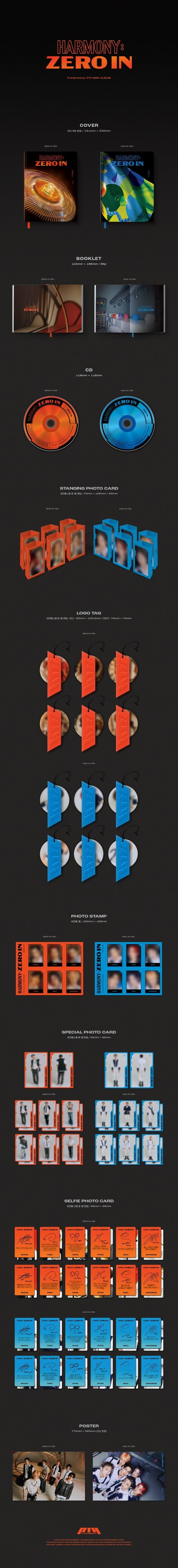 P1Harmony - [HARMONY : ZERO IN] (4th Mini Album ZERO IN Version