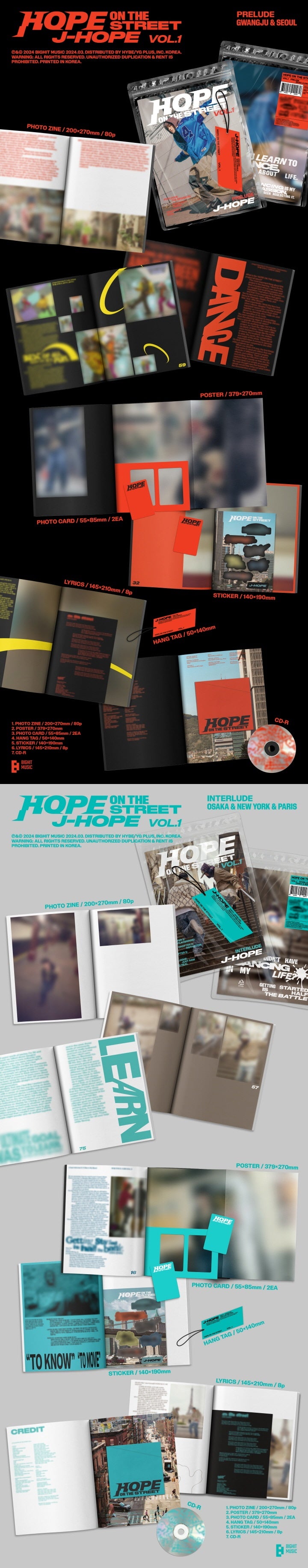 J-HOPE HOPE ON THE STREET 会場限定アルバム+特典 J-HOPE HOPE ON THE STREET 会場限定アルバム+特典 J-HOPE HOPE ON THE