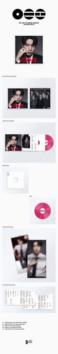 BTS - [ARIRANG] 5th Album STANDARD VINYL JIN PINK Version