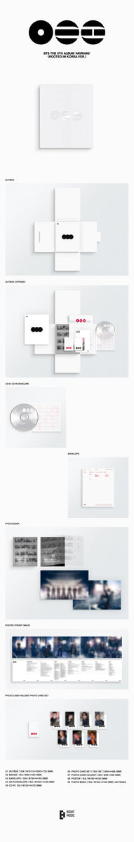 BTS バンタンall ARIRANG ポーチ　ホワイト BTS - [ARIRANG] 5th Album ROOTED IN KOREA Version – kpopalbums.com