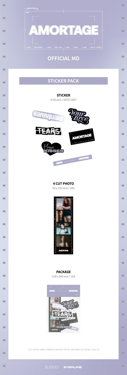 JISOO - [AMORTAGE] POP-UP STORE in TOKYO MD STICKER PACK