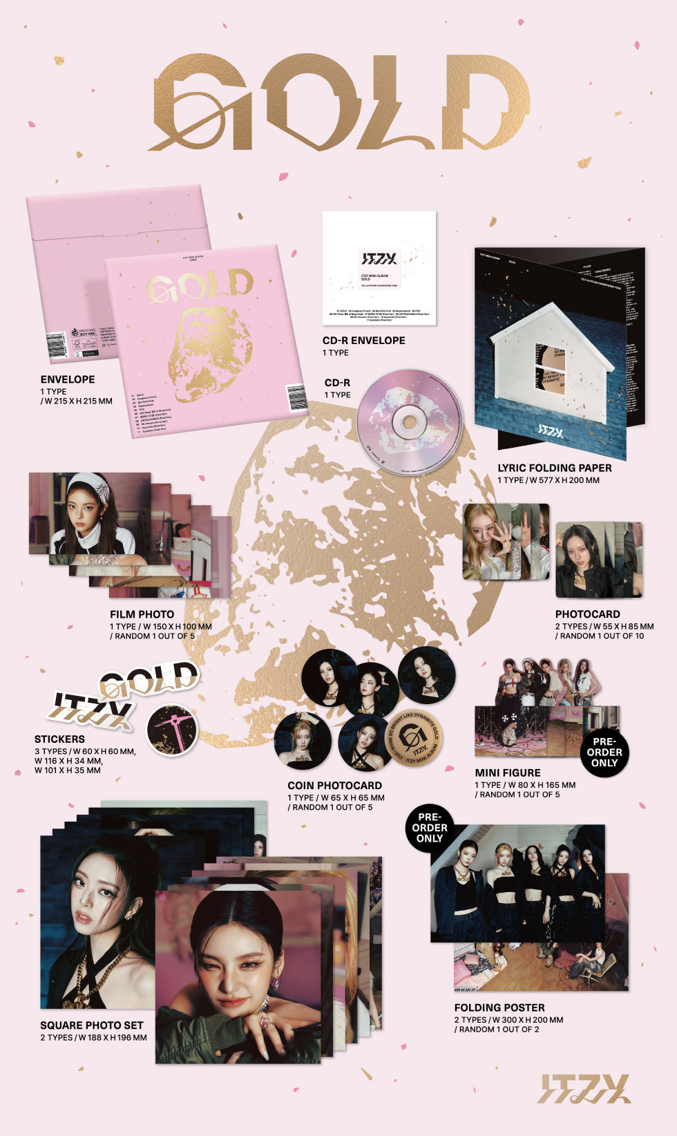 ITZY - [GOLD] Special Edition 2 Version SET – kpopalbums.com