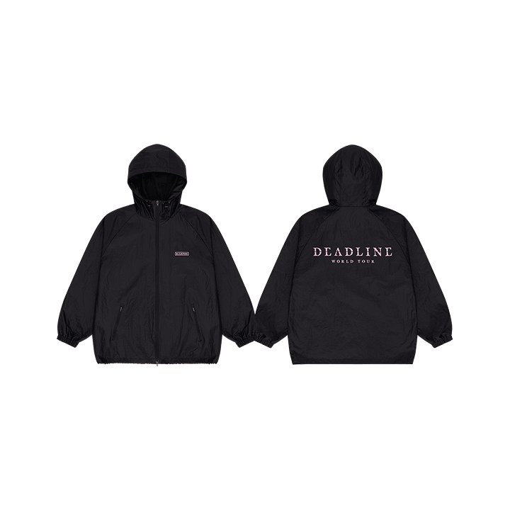 新品 未開封 BTS IDOL JACKET WINDBREAKER 01 M Striped Biker Black BTS Jungkook 3D Jacket