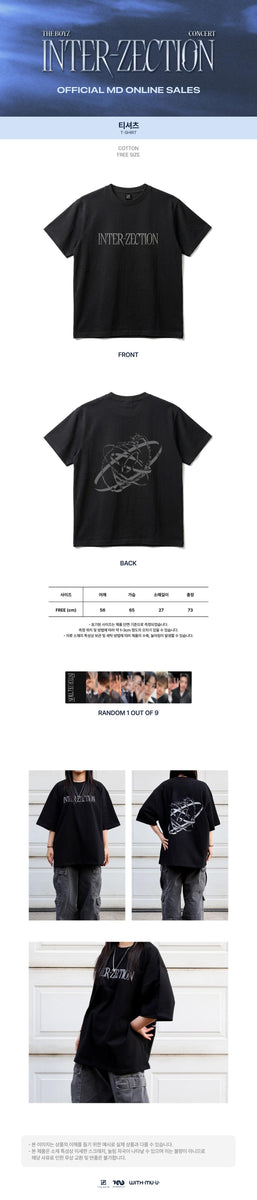 theboyz 더보이즈 ドボイズ サイン入り Tシャツ KCON ケーコン THE BOYZ - [INTER-ZECTION] (CONCERT OFFICIAL MD T-SHIRT