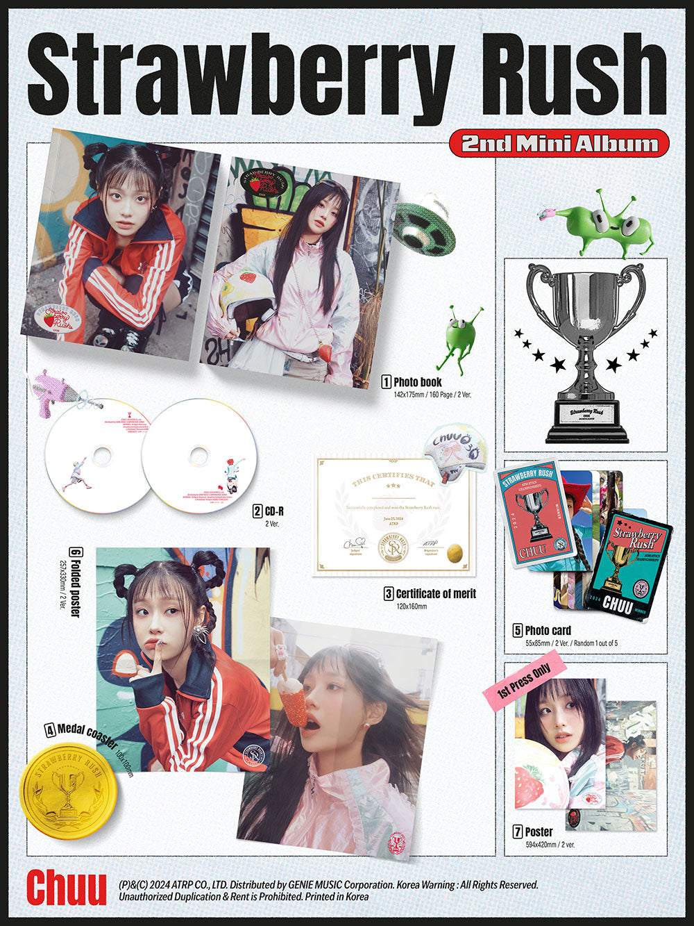 CHUU's 2nd mini album 'Strawberry Rush' will be released on June 25th. Chuu, who made a successful debut through her first...
