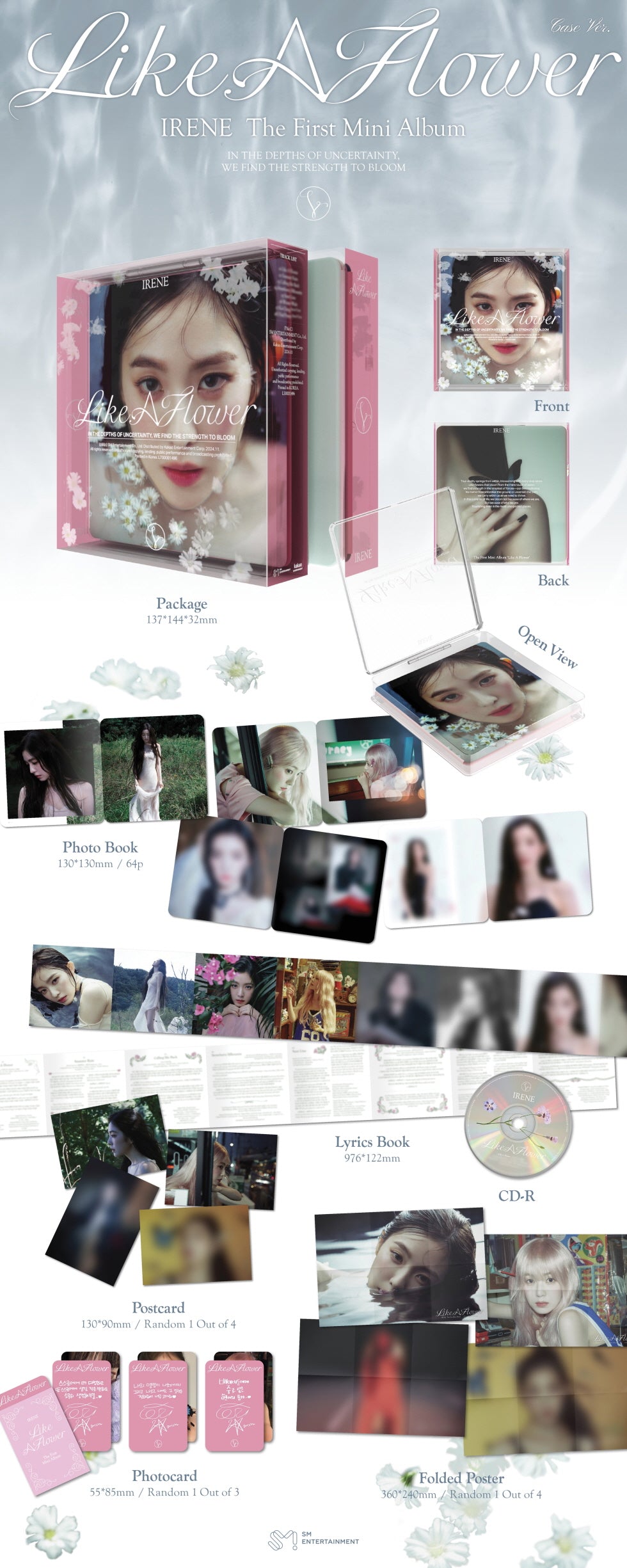 *Album specifications - Cover: 1 type - Photobook: 64p - CD-R: 1 type - Postcard: Randomly insert 1 out of 4 types - Lyric...