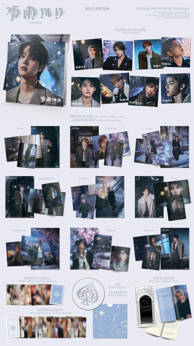 &TEAM - [YUKIAKARI] Japan 2nd Album SOLO Edition FUMA Version