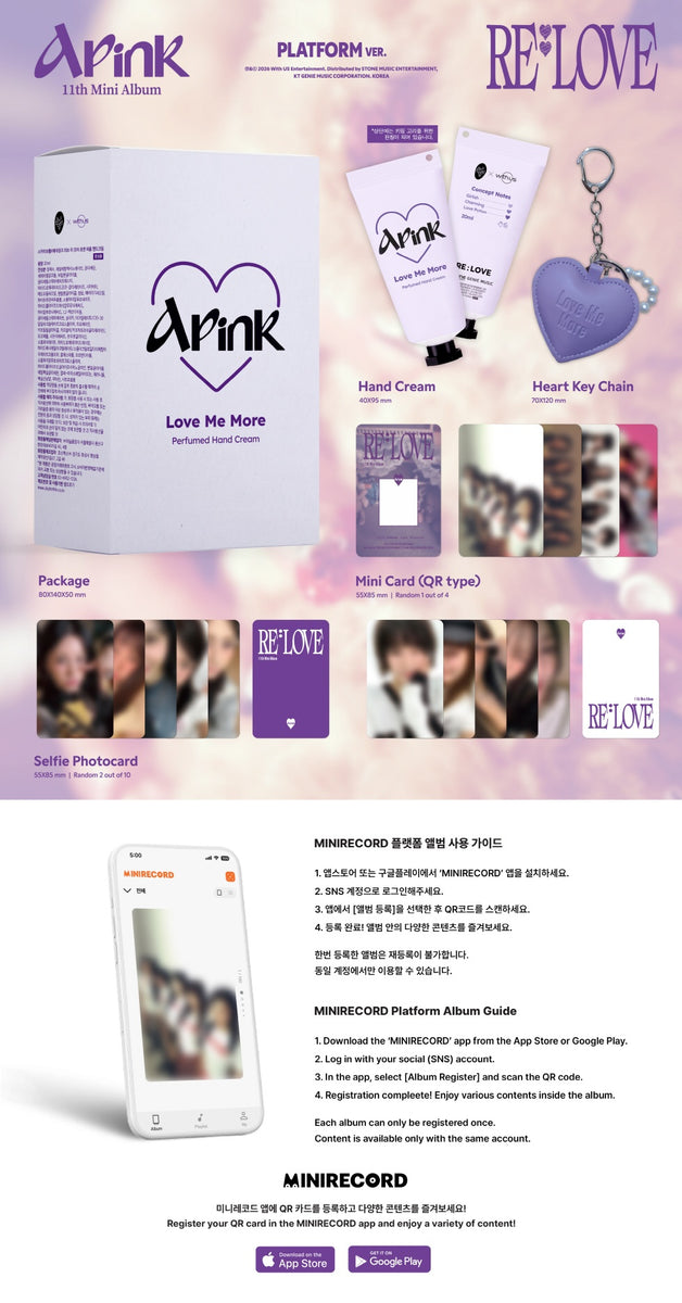 APINK - [RE : LOVE] 11th Mini Album PLATFORM Version – kpopalbums.com