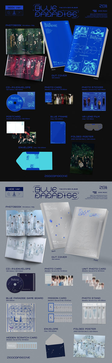 ZEROBASEONE - [BLUE PARADISE] 5th Mini Album SEEK Version