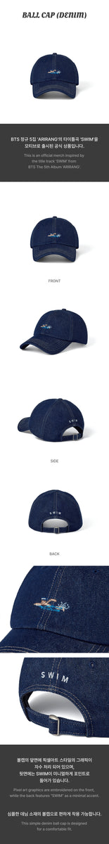 BTS - [SWIM] OFFICIAL MD Ball Cap (DENIM) – kpopalbums.com