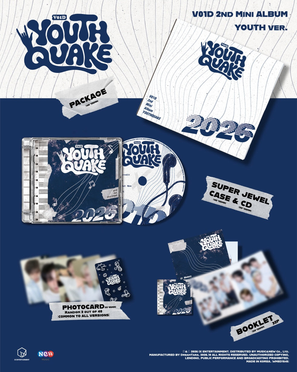 [specification] *Standard Version (YOUTH VER.) - PACKAGE: SUPER JEWEL / 1 type - BOOKLET: 32 pages / 1 type - CD-R: 1 - PH...