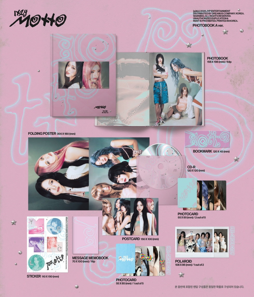 ITZY - [MOTTO] Mini Album PHOTOBOOK 3 Version SET – kpopalbums.com