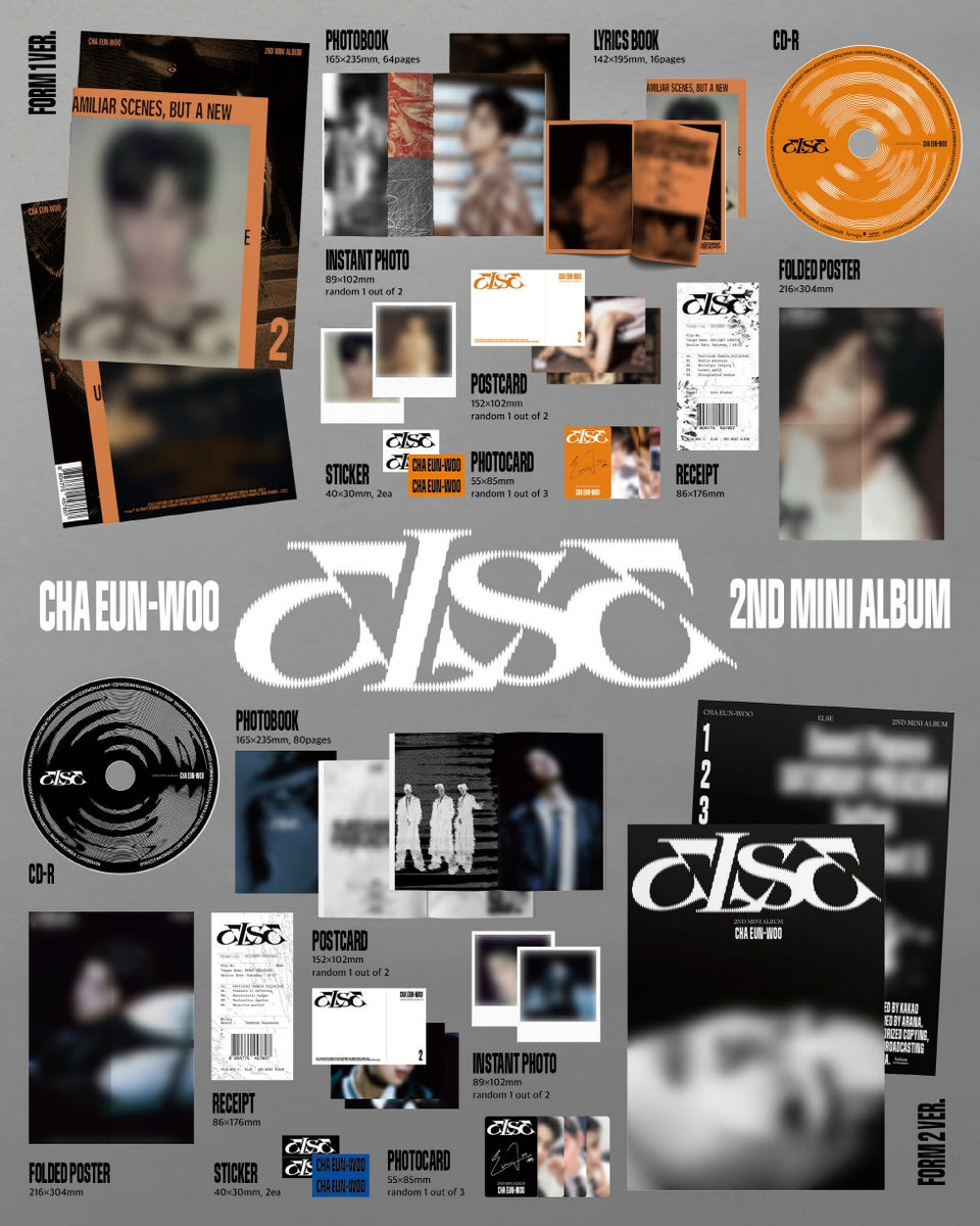 CHA EUN-WOO (ASTRO) - [ELSE] 2nd Mini Album FORM 1 Version