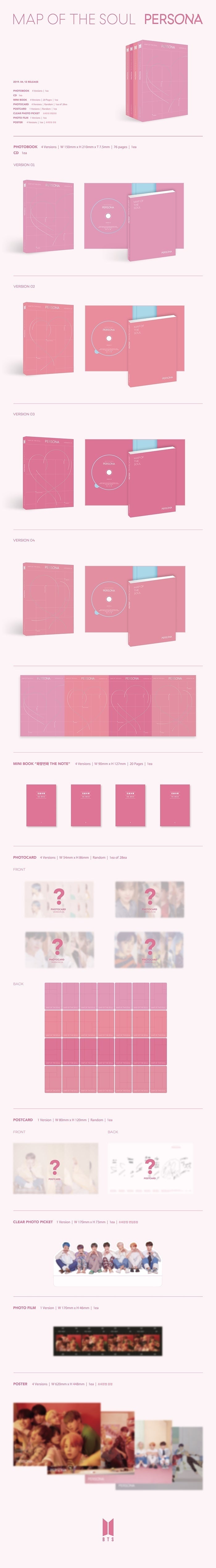 BTS - [Map Of The Soul: Persona] Album Version 02 – kpopalbums.com